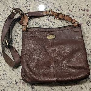 Fossil Brown Explorer Crossbody Bag